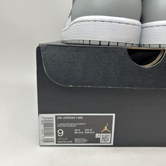 Nike Air Jordan 1 Mid “Light Smoke Grey/Anthracite” 2023 - Picture 5 of 5